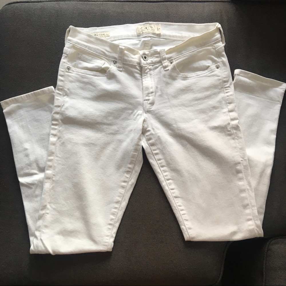 Lucky Brand Charlie Skinny White Jeans 4 /27